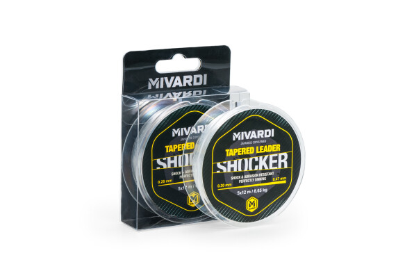 Shocker Tapered Leader 0.30-0.47 mm 5x12 m